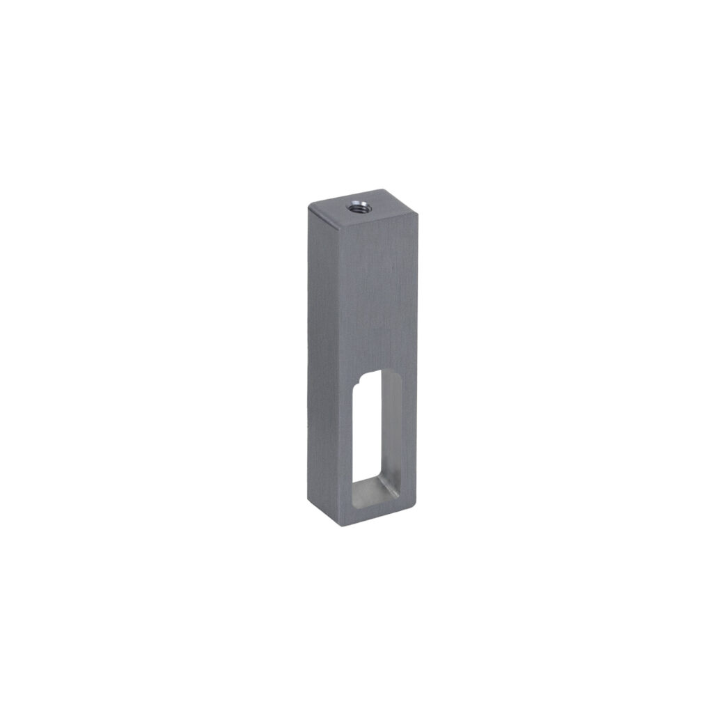 Rectangular wardrobe rod holder. FAME/2 pass, graphite brush AKS