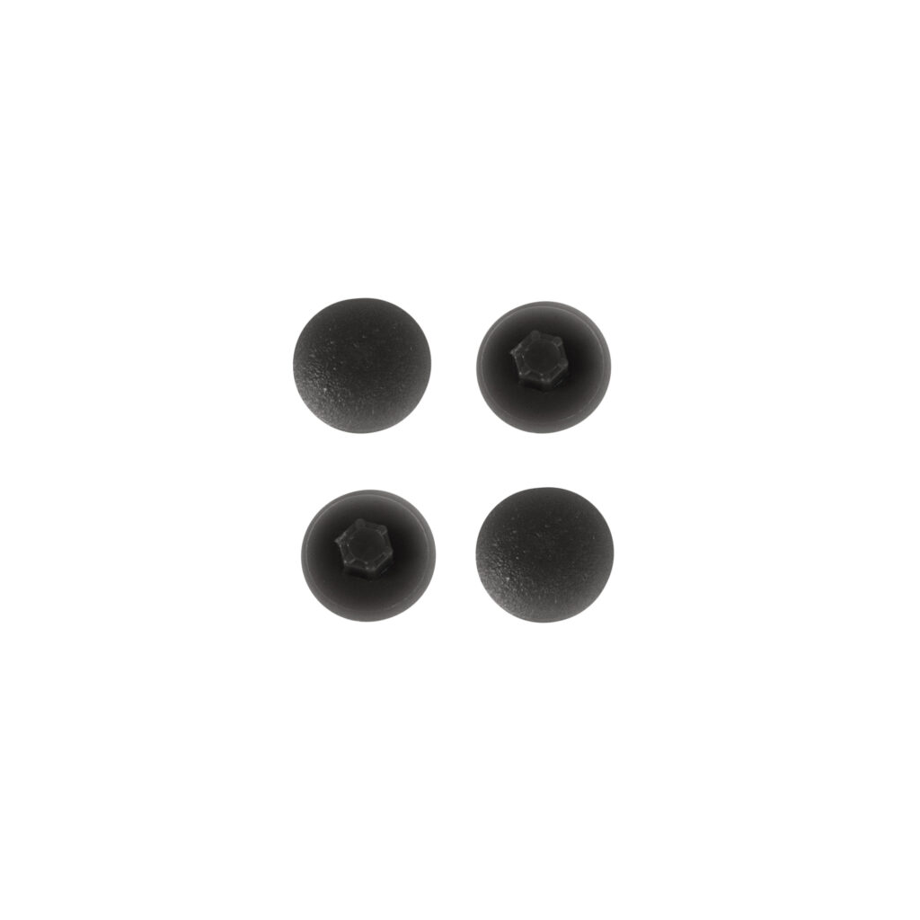 Plastic plug for confirmations black (01) PL (pack of 1 thousand pieces)