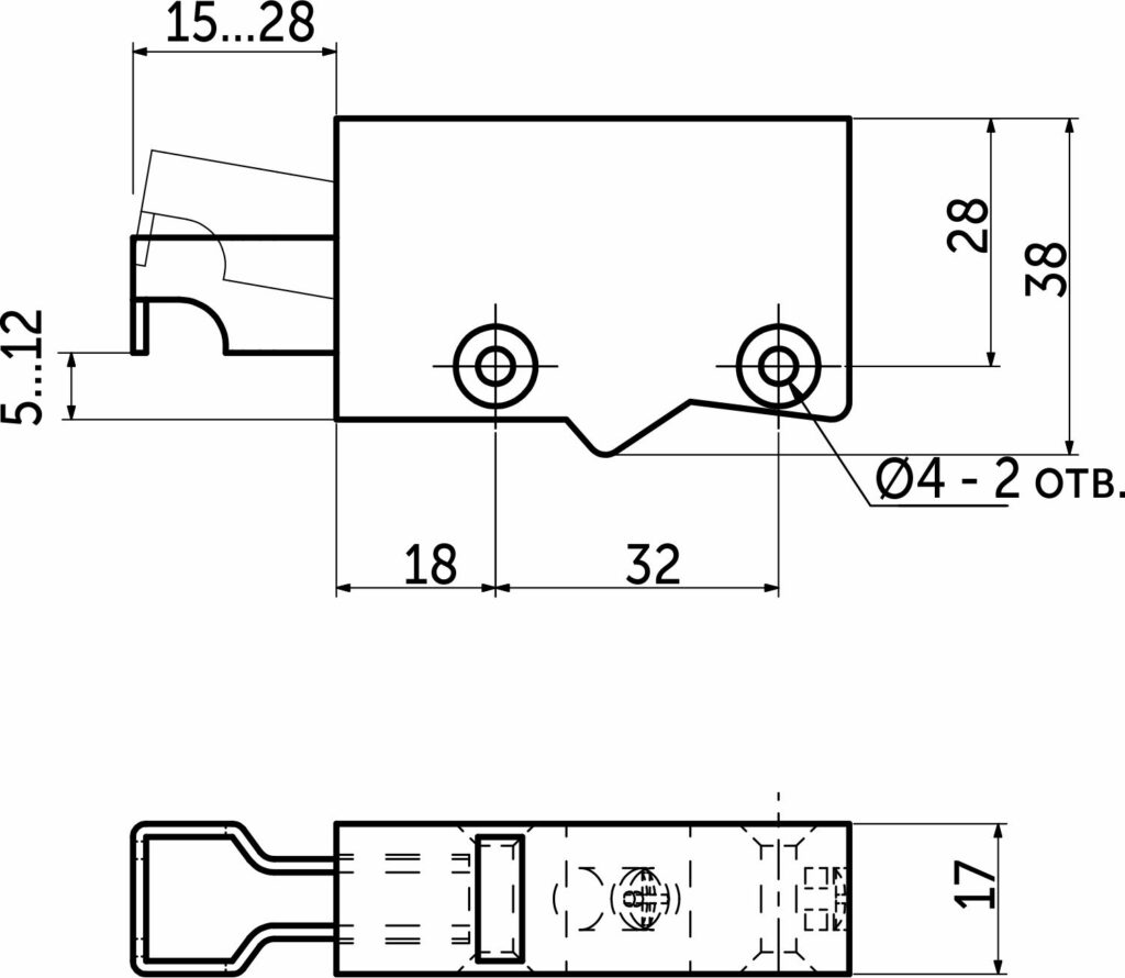 Adjustable kitchen canopy left+right + plugs STARK PRIME by AKS