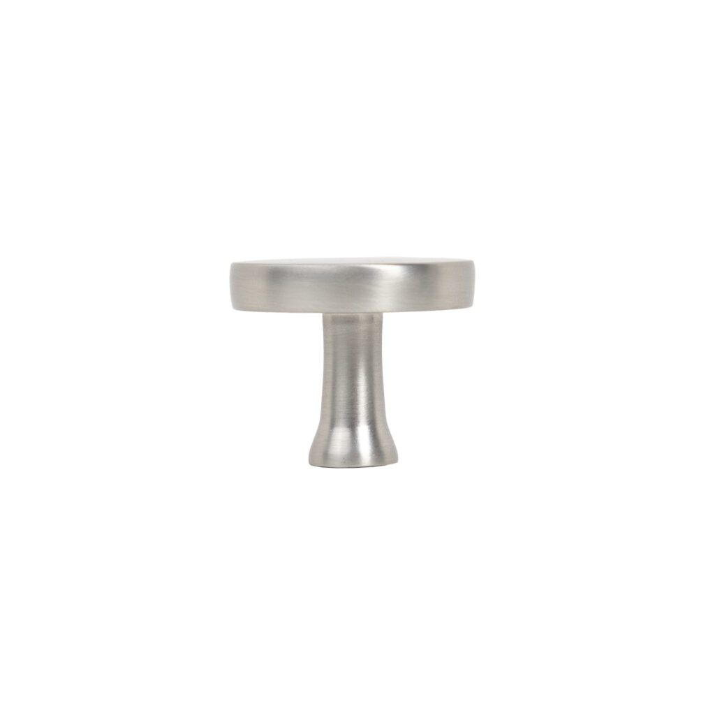 Furniture handle met button UNITY, brushed steel, AKS