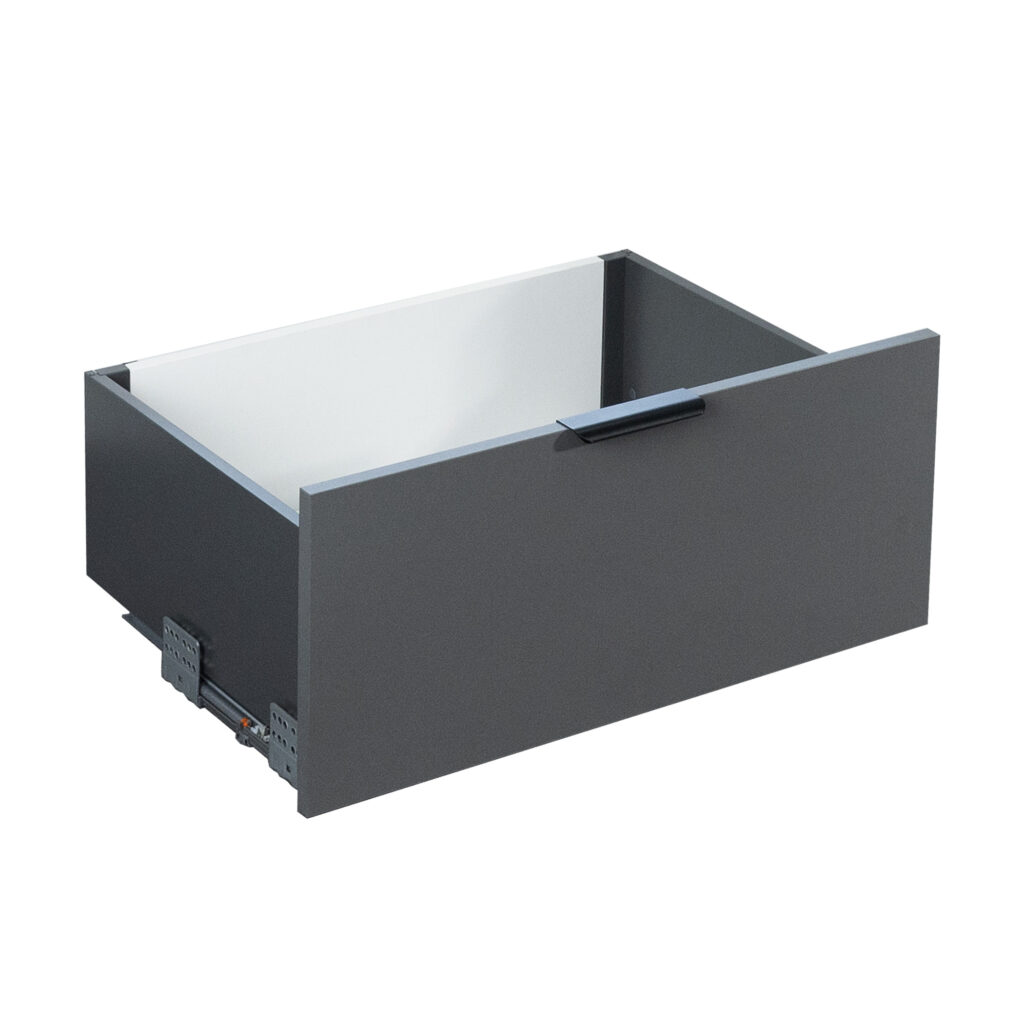 უჯრების  სისტემა Slimbox Evolution L-550 H=199 გრაფიტი SOFT CLOSE ხბფ16მმ.