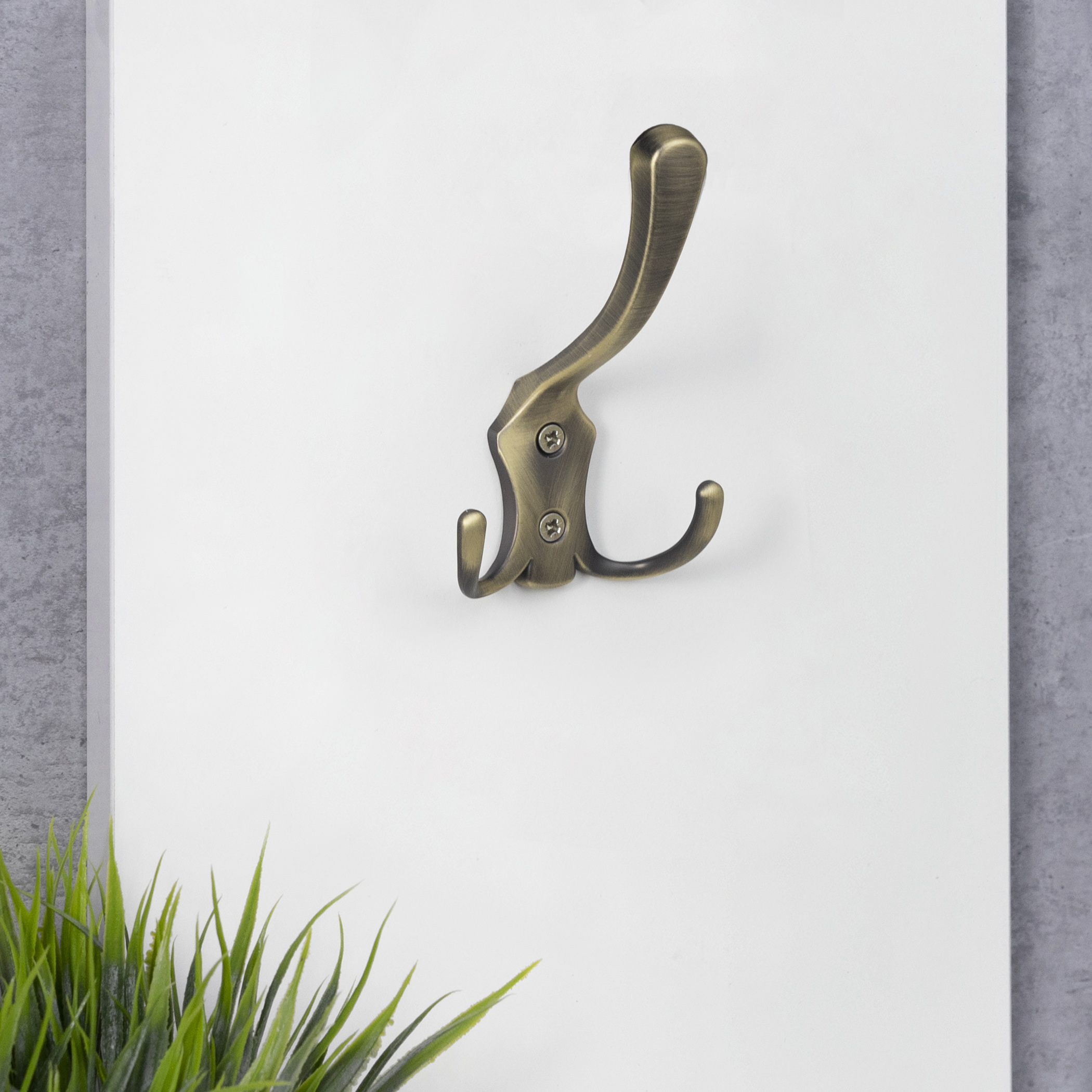 Furniture hook three-horn met. WP59 old gold GRIDLI - Image 3